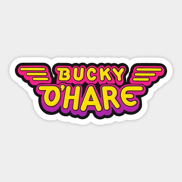 Bucky O'Hare Sticker by Clobberbox